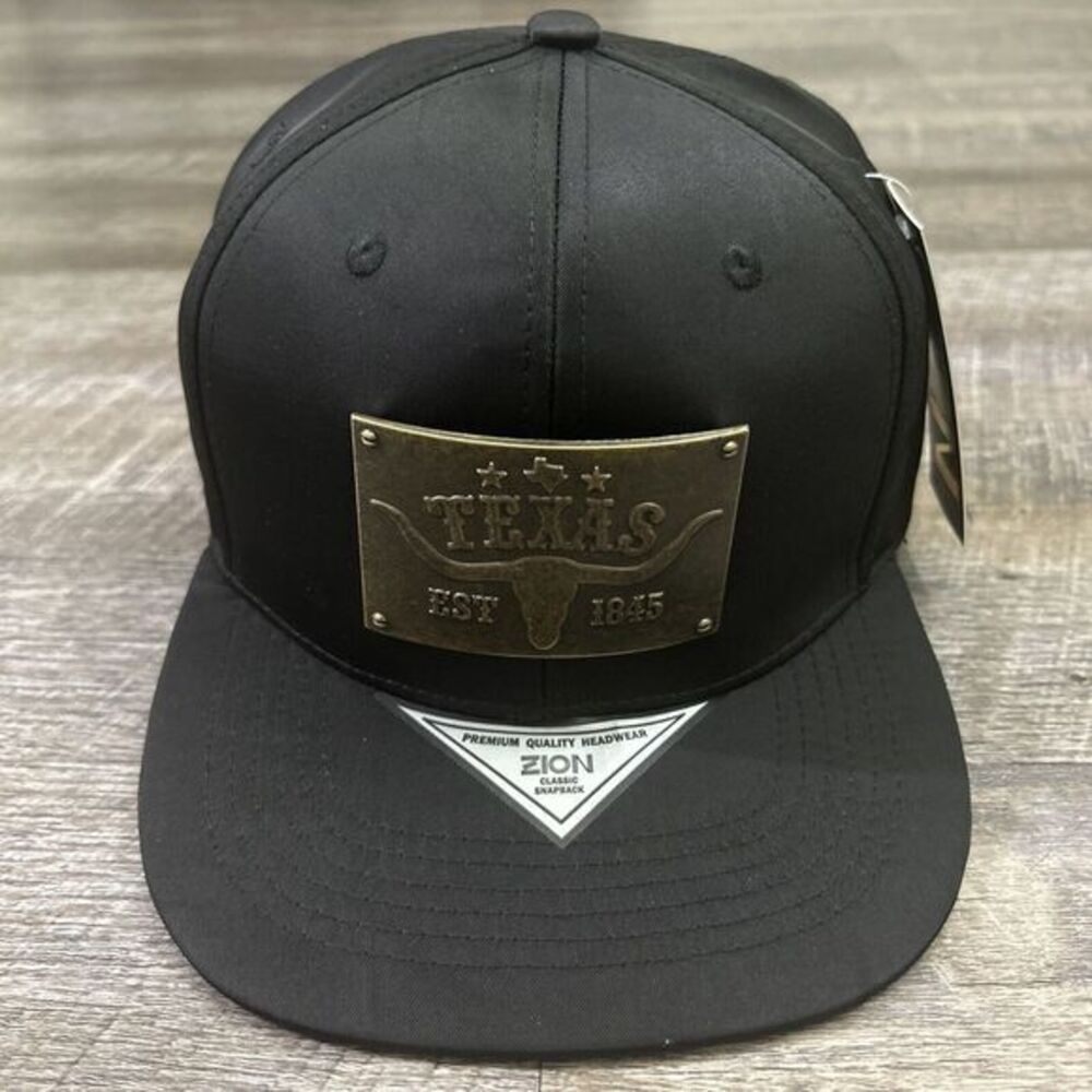 Texas Trucker‎ Hat Snapback METAL PATCH Texas Pride Texan Longhorn TX State